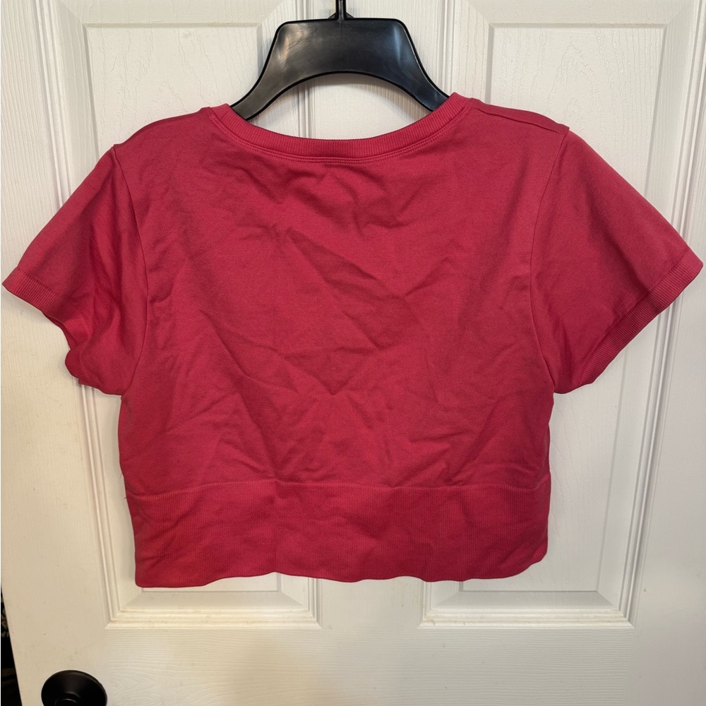 Aerie Raspberry Crop Top - Picture 3 of 4